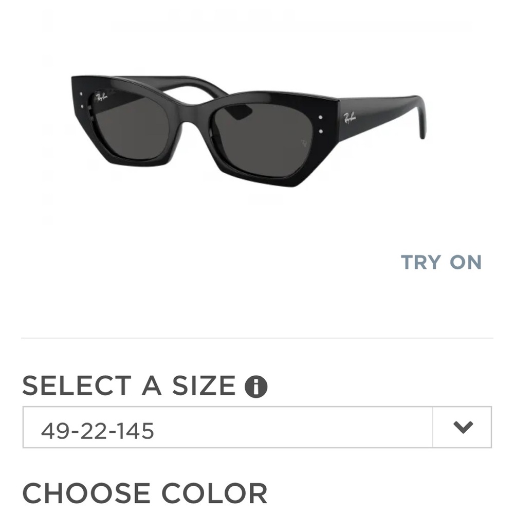 Ray-Ban 4430 Black Cat-Eye Sunglasses